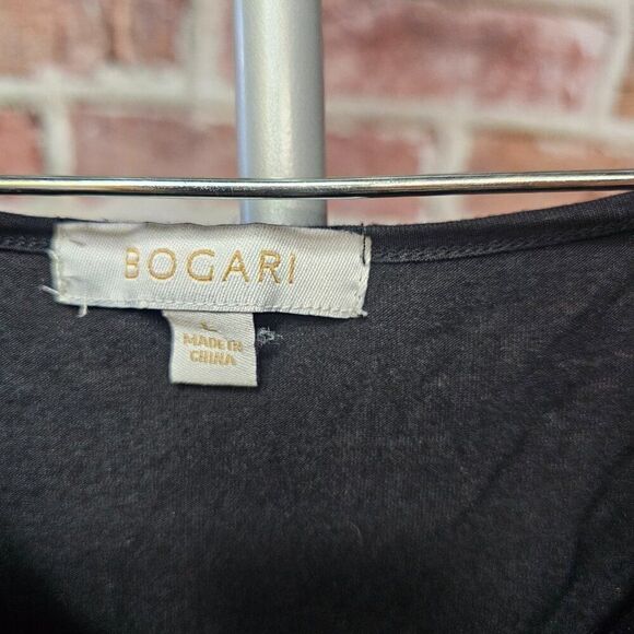 Women's BOGARI Flutter Scoop Silk Top Large - Picture 3 of 7